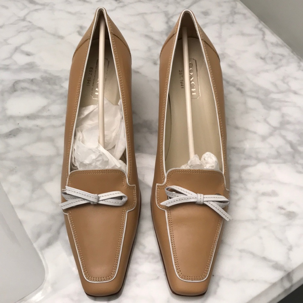 NEW Coach Leather Heels